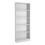 Basic Tall Wide Bookcase (4 Shelves) in White 1