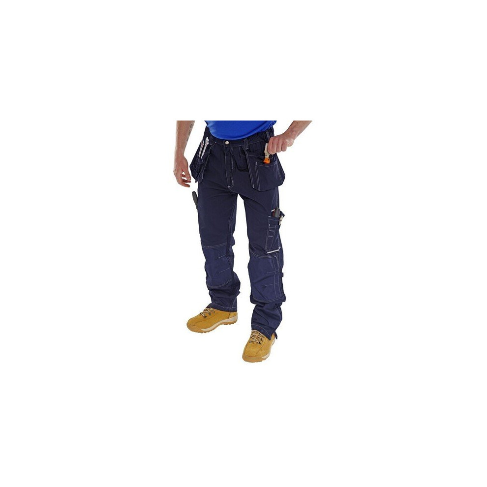 (30W) Click SMPTN30 Shawbury Multi Pocket Work Trousers Navy Blue 30" Regular