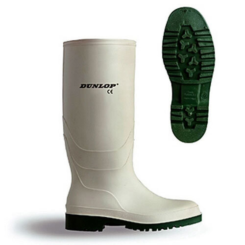 Dunlop (10.5 (Adults')) Dunlop BBW03 White Wellington Boots Size 3