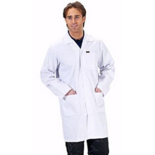 (42W) Click PCWCW28 Polycotton Warehouse Coat White 28"