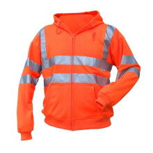 (XL, Orange) Click BSHSSENORL Hi Vis Orange Hooded Sweatshirt Large