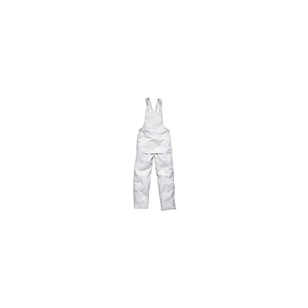 (XL) Dickies WD650 Painter's Bib & Brace White - L 38-40in