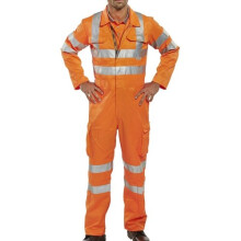(52W) Click RSC36 Rail Spec Hi Vis Orange Coverall Teflon Coated 36"