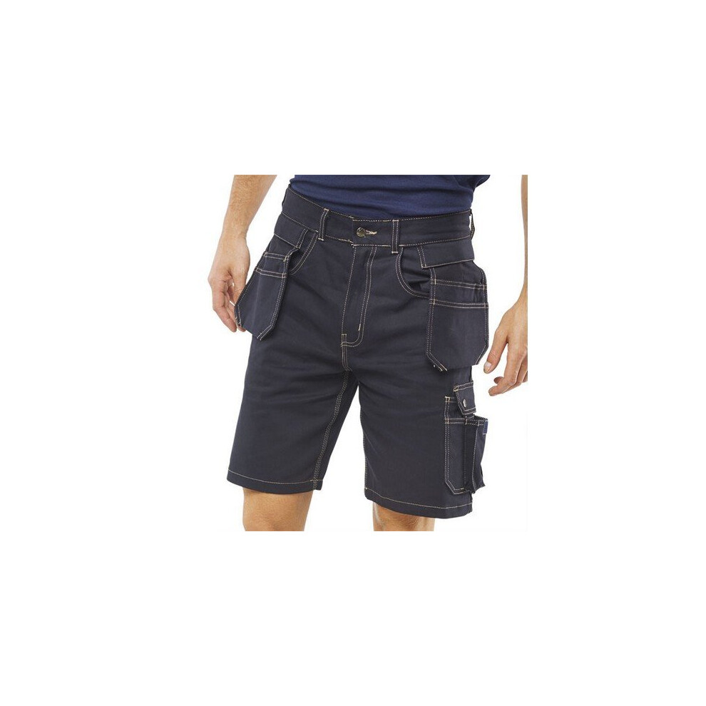 (32W) Click GMPSN30 Grantham Multi Pocket Shorts Navy Blue 30"