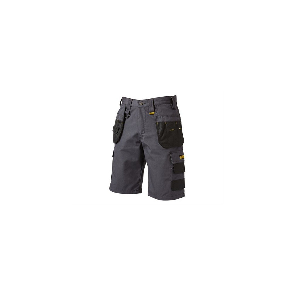 (30W) DEWALT CHEVERLEY SHORT Cheverley Lightweight Grey Polycotton Shorts Waist