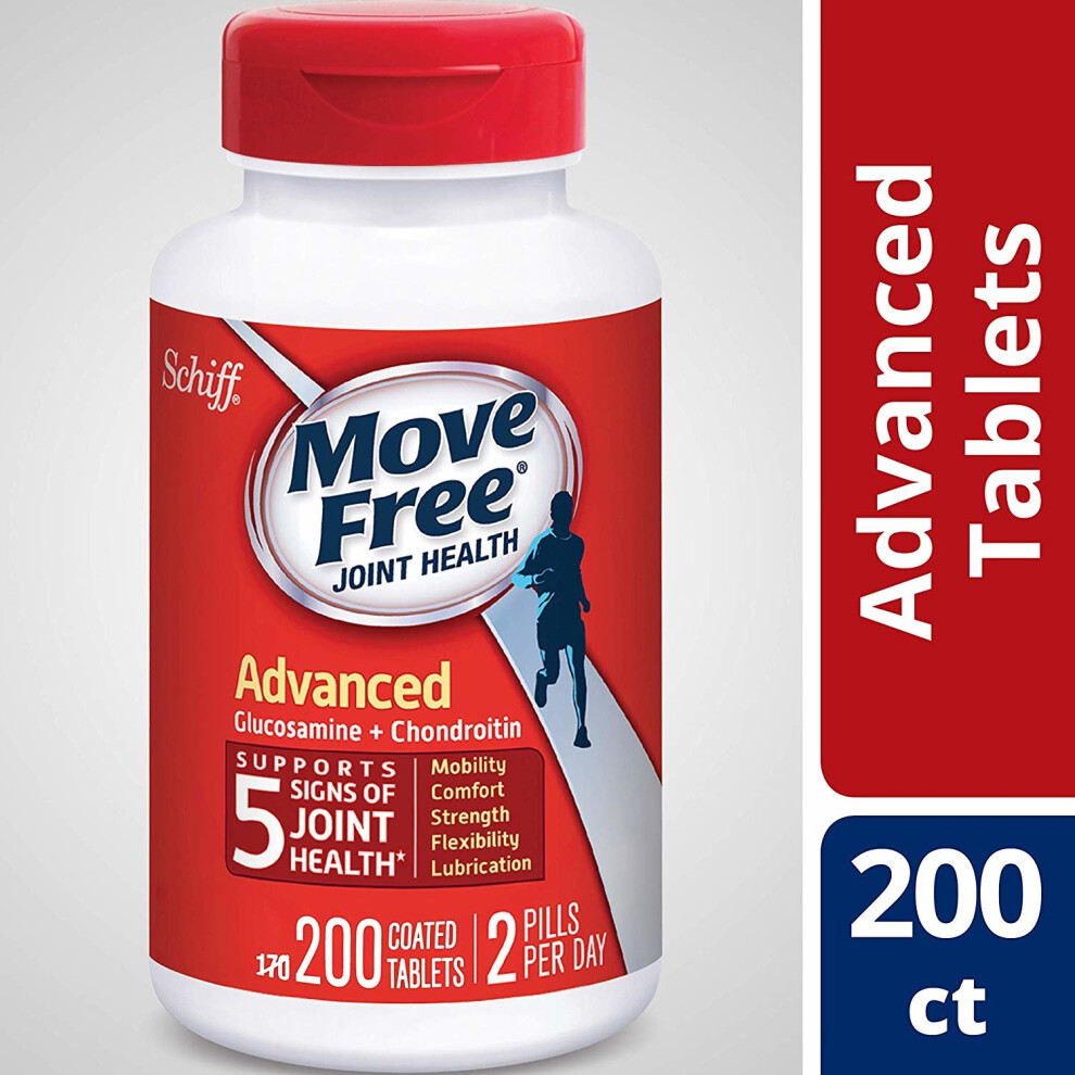 Move Free Glucosamine & Chondroitin Advanced Joint Health 200 Tablets