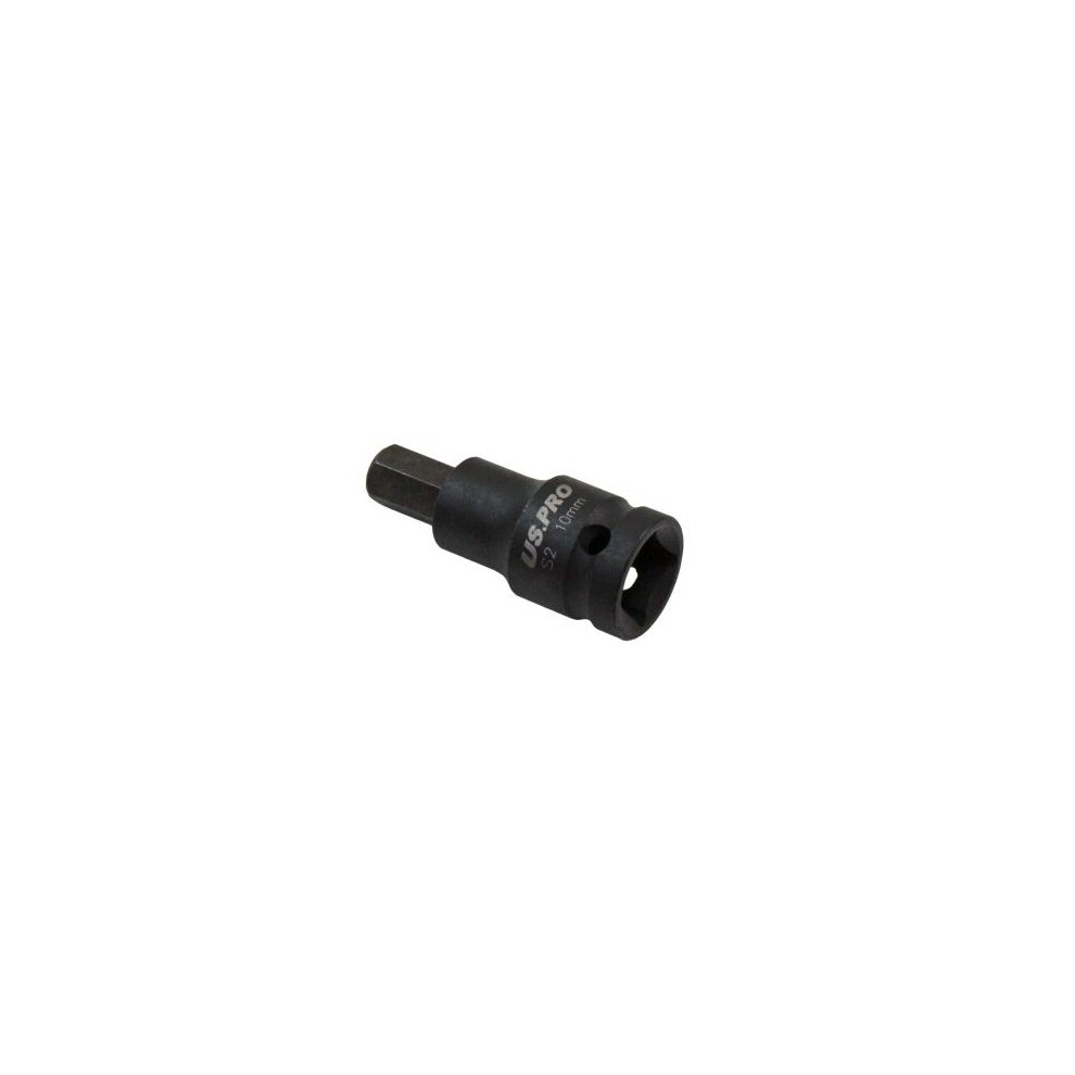 Us Pro Tools 1/2" Dr Impact Hex Bit Socket M10 X 55Mm 3321
