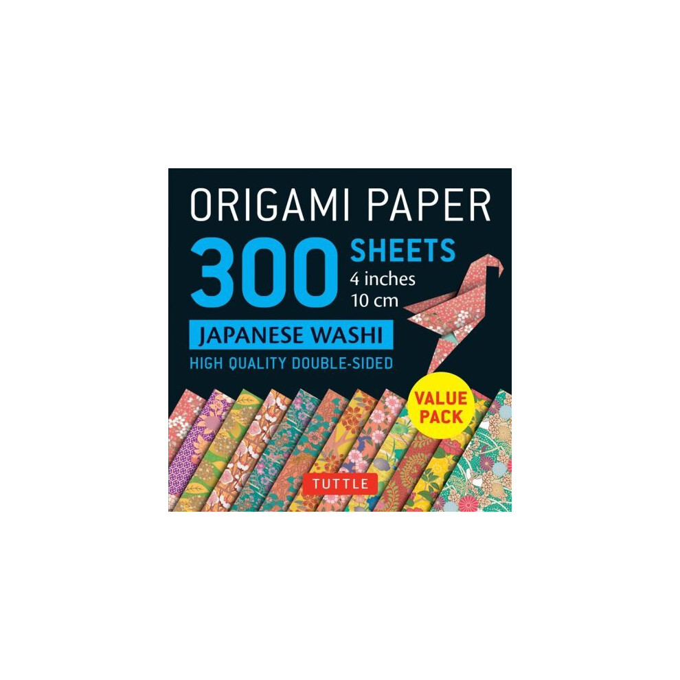 Origami Paper - Japanese Washi Patterns- 4 inch (10cm) 300 sheets
