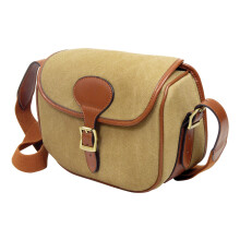 (Heritage Canvas) Guardian Heritage Cartridge Bag 125 Capacity - Brass Fittings