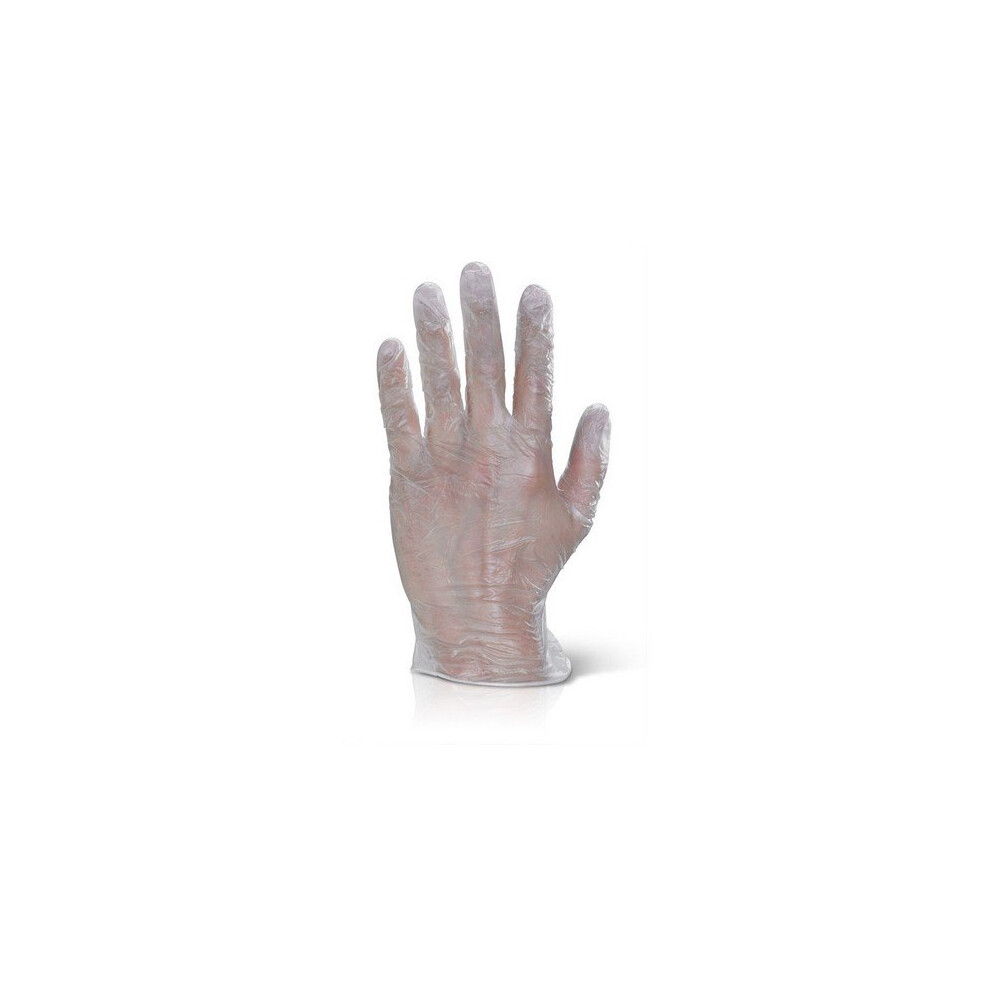 (XL) Click VDGPFL Vinyl Disposable Gloves Powder Free Clear Large Box of 1000