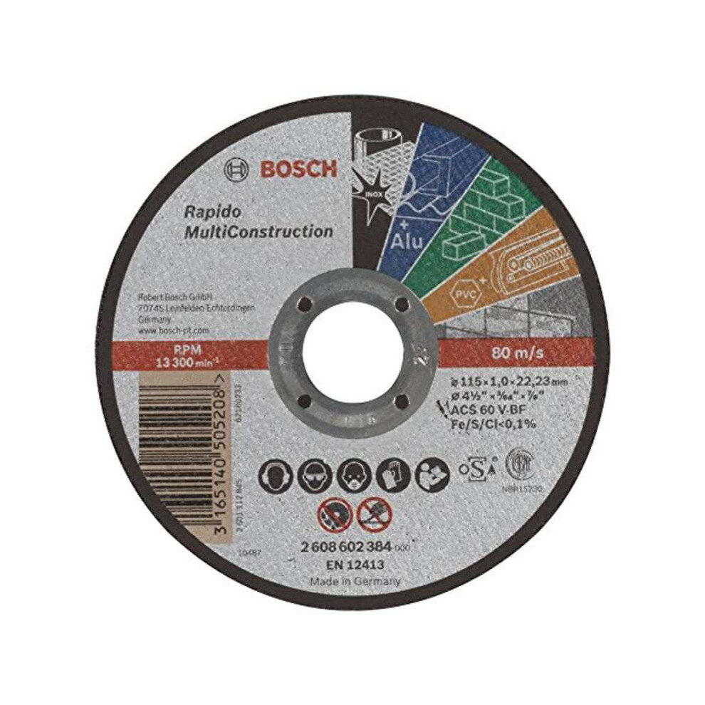 Bosch 2608602384 Rapido Multi-Construction Straight Cutting Disc