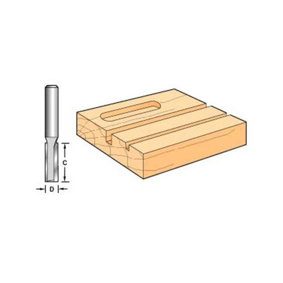 Trend C020 X 1/4 Tungsten Carbide Two Flute 12.7Mm
