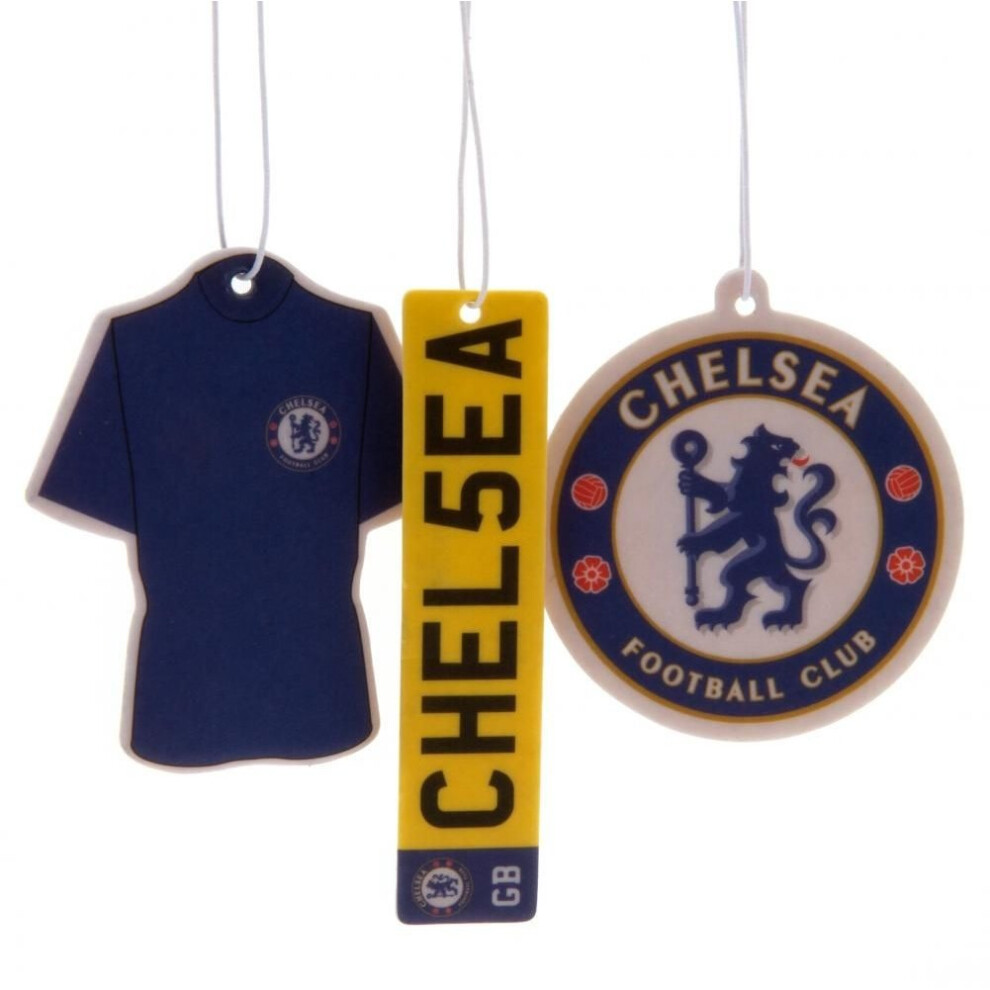 Chelsea FC Air Fresheners (Pack Of 3)