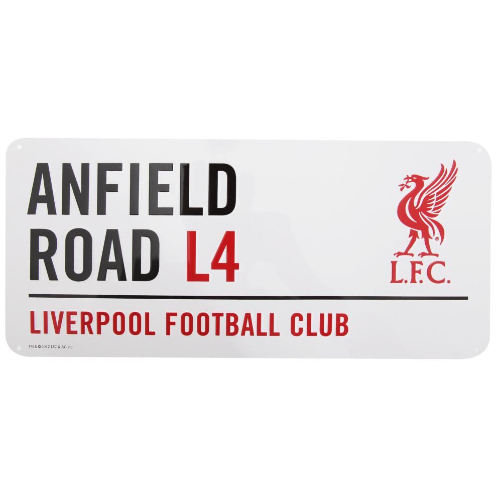 Liverpool FC Official Anfield Road Football Crest Street Sign