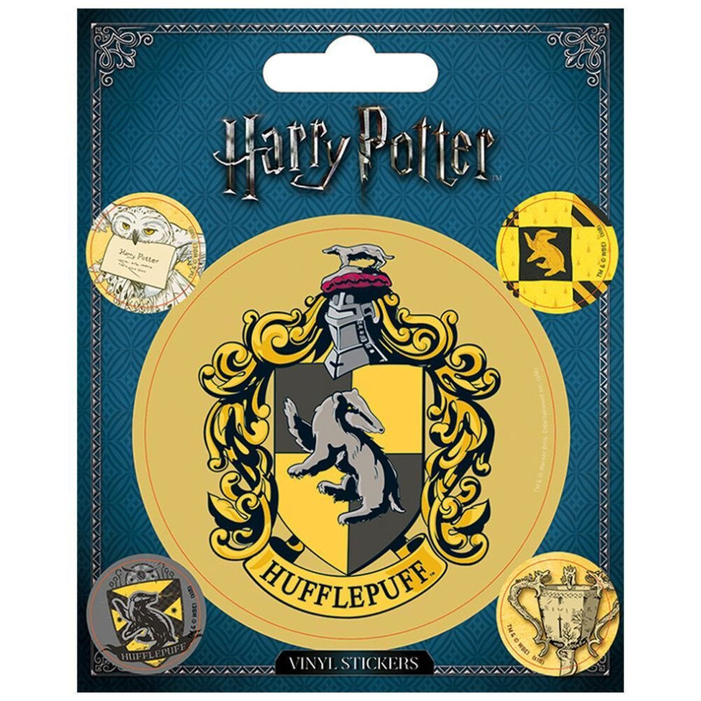 Harry Potter Hufflepuff Stickers Yellow