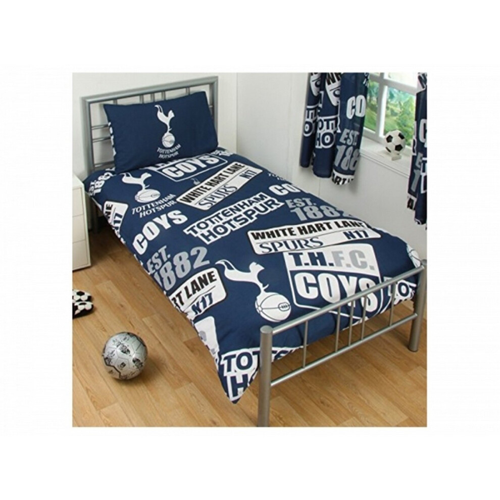 Tottenham Hotspur Patch Single Duvet And Pillow Set