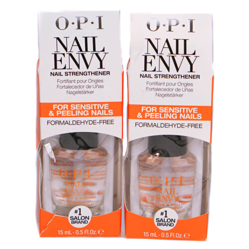 OPI OPI Nail Envy Nail Strengthener 2 x 15ml For Sensitive & Peeling Nails