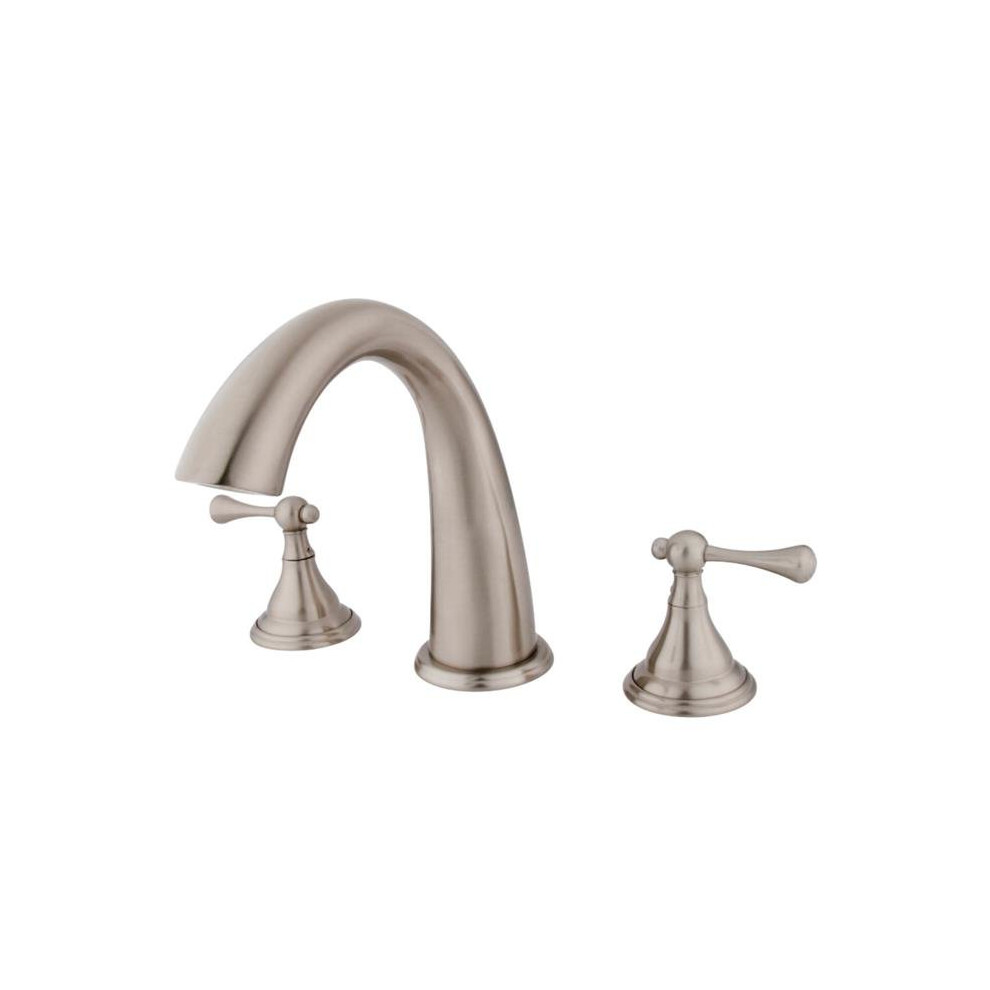 Kingston Brass Ks5368bl Roman Tub Filler With Handle, Satin Nickel 663370074240