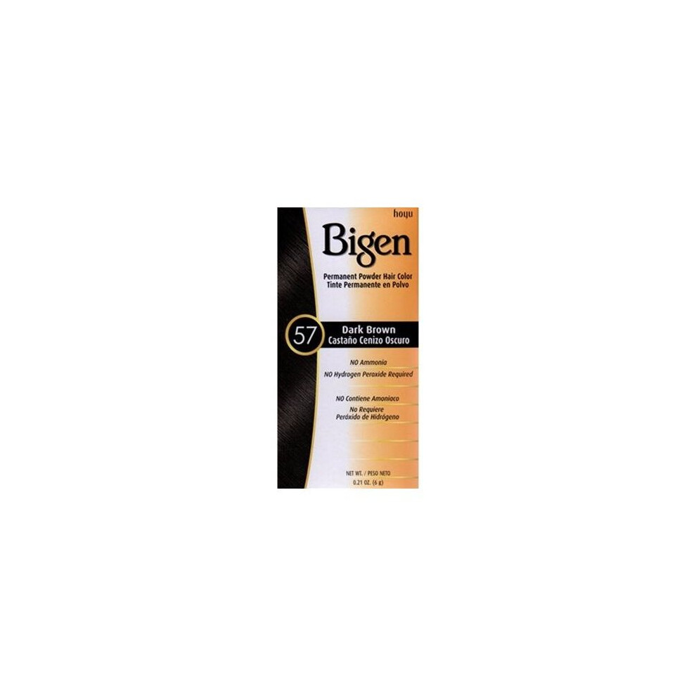 Bigen Powder Hair Color  #57 Dark Brown-image-OPC-PTN76K-NEW