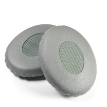 GREY Leather Ear Cushion Kit for Bose On-Ear 2 OE2 / SoundTrue Headphones Pads