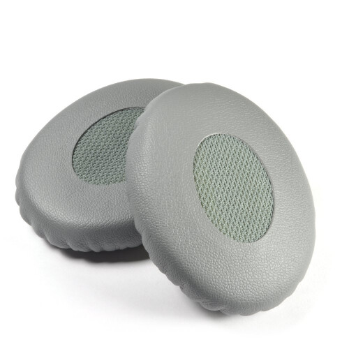 GREY Leather Ear Cushion Kit for Bose On-Ear 2 OE2 / SoundTrue Headphones Pads