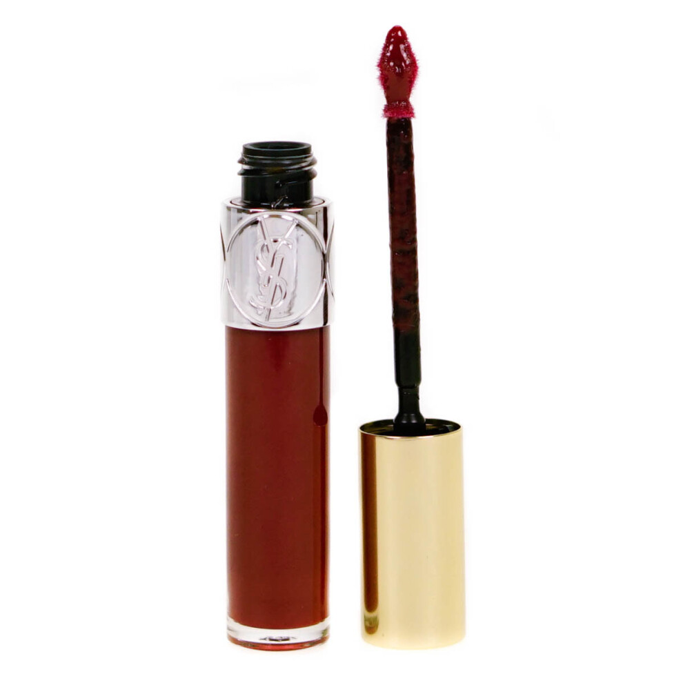 (106 Cuir Grenat) YSL YvesSaintLaurent Gloss Volupte Extreme Shine Soft and Light Texture 6ml Terriblement Fuchsia #49