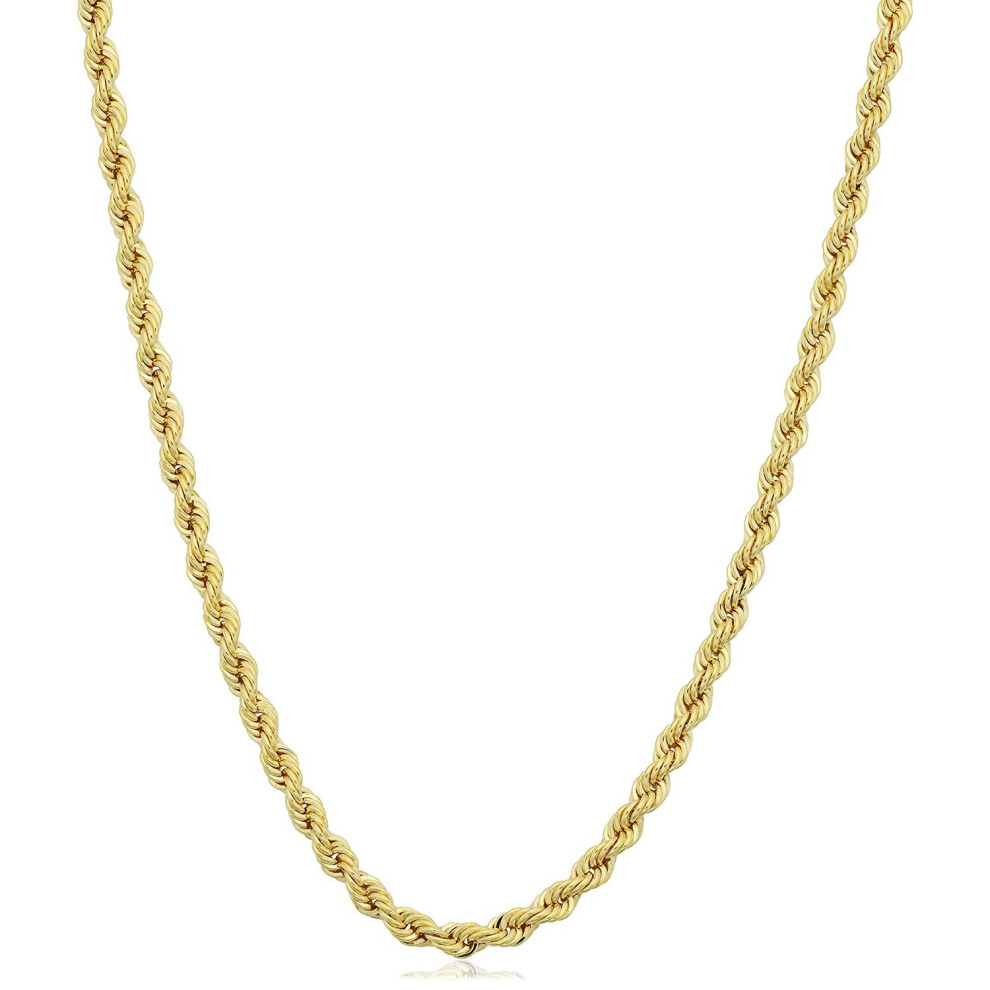 (20, Yellow) 14K Yellow Gold Filled Solid Rope Chain Necklace, 2.1mm Wide