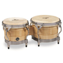 Latin Percussion M201-AWC Matador Bongo, Natural Chrome Hardware