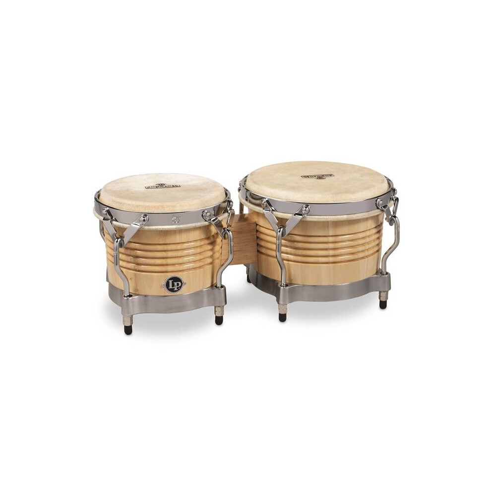 Latin Percussion M201-AWC Matador Bongo, Natural Chrome Hardware