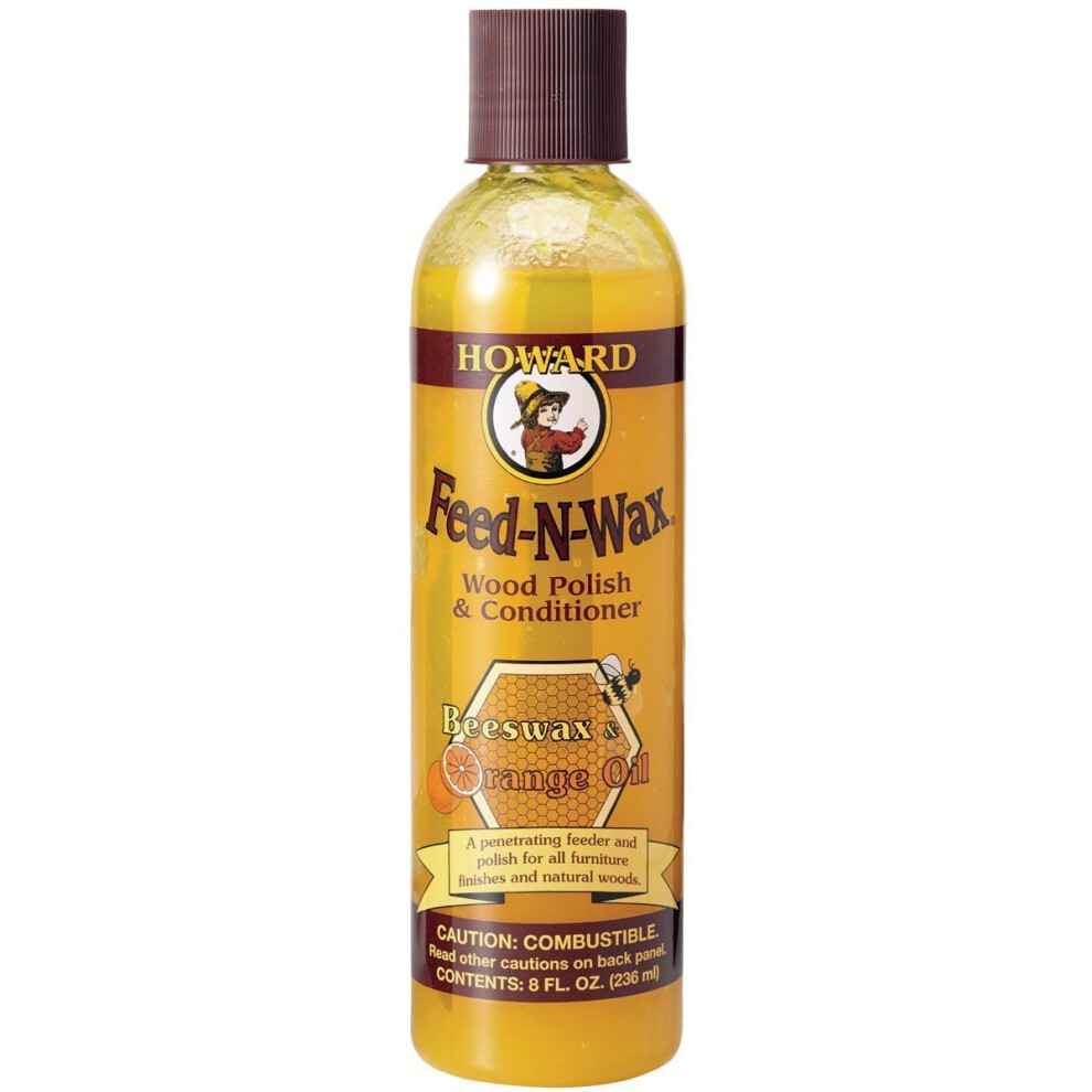 (236Ml - 8Oz) Howard Feed N Wax Wood Polish & Conditioner 088682080114