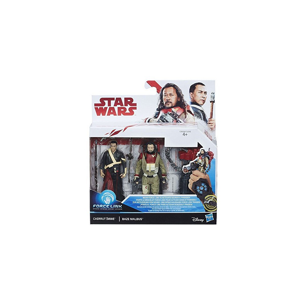 Chirrut Imwe and Baze Malbus Star Wars Force Link 2 Action Figure Pack