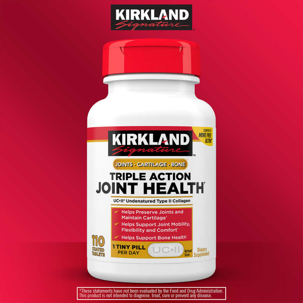 Kirkland Signature Triple Action Joint Health, 110 Coated Tablets