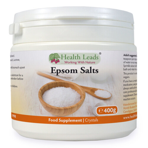 Food Grade Epsom Salts 400g (Magnesium Sulphate)