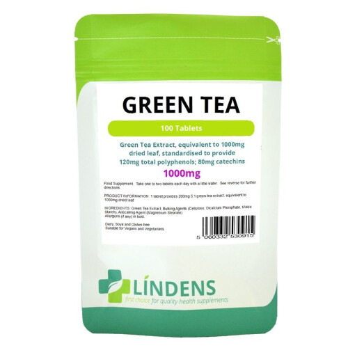 Green Tea Extract 1000mg 100 Tablets Fat Burner Pills Weight Loss Supplement