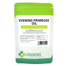 Lindens Evening Primrose Oil 1000mg 90 Capsules Vitamin E Gamma Linolenic Acid