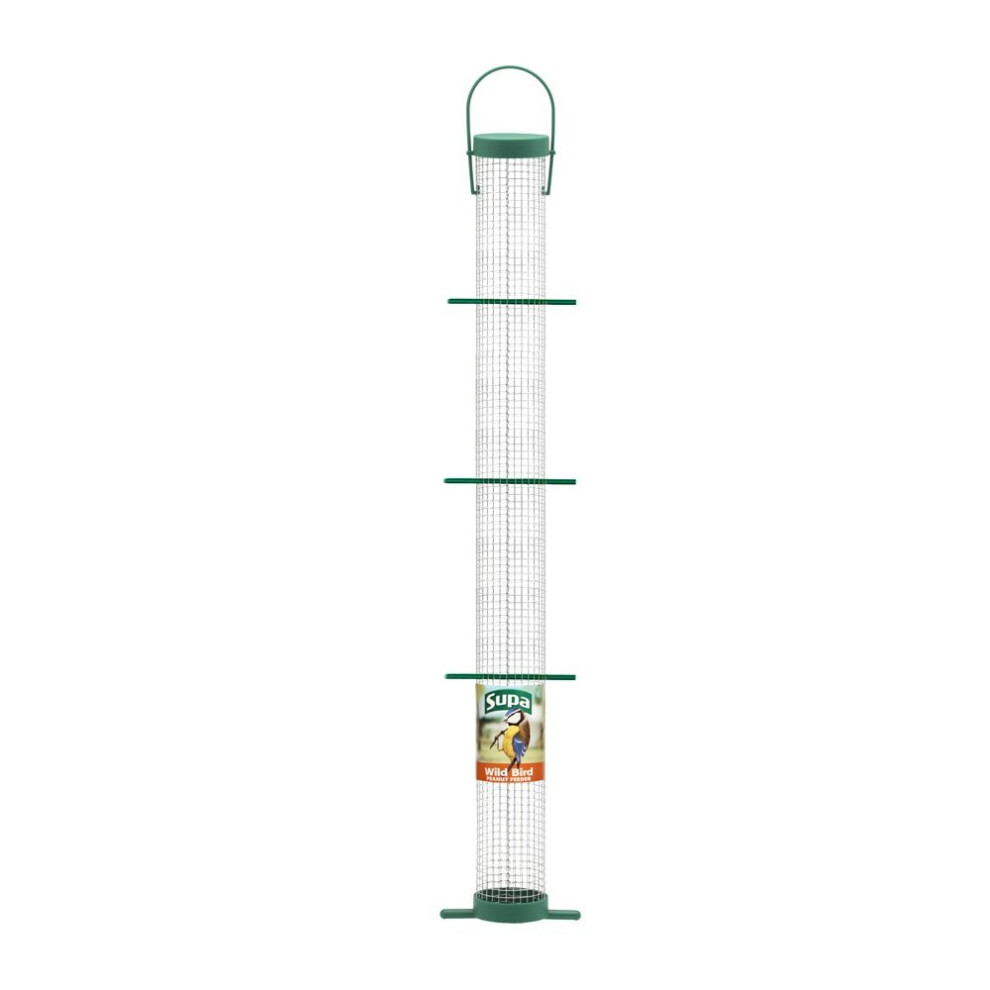 Supa Plastic Peanut Bird Feeder Green