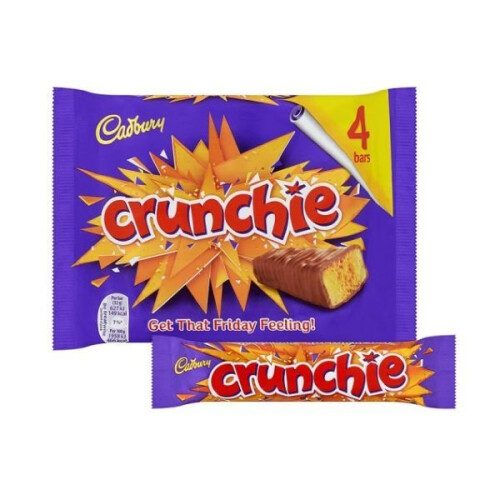 Cadbury Crunchie Snacksize 4 Pack (10 x 104g)
