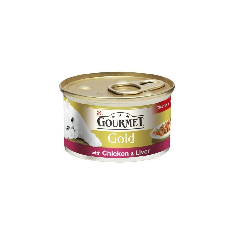 Gourmet Gold Chicken & Liver (12 x 85g)