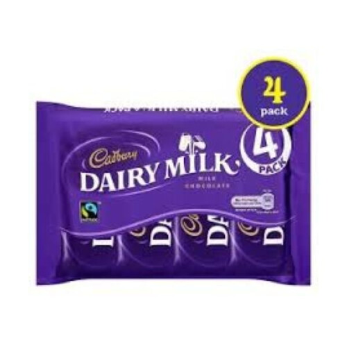 Cadbury Dairymilk Snacksize 4 Pack (14 x 130g)