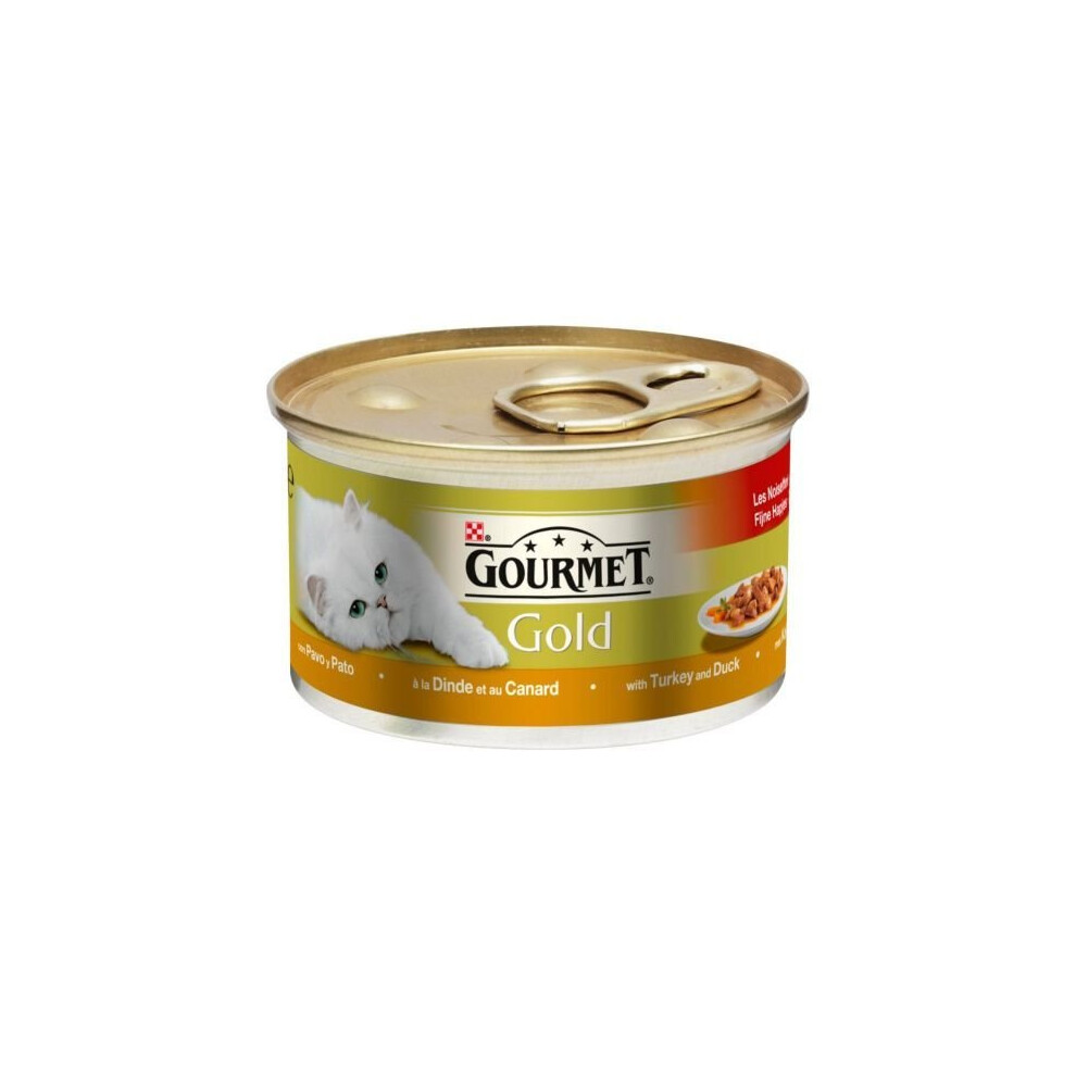 Gourmet Gold Duck & Turkey in Gravy Cat Food - 85g Can, Case of 12