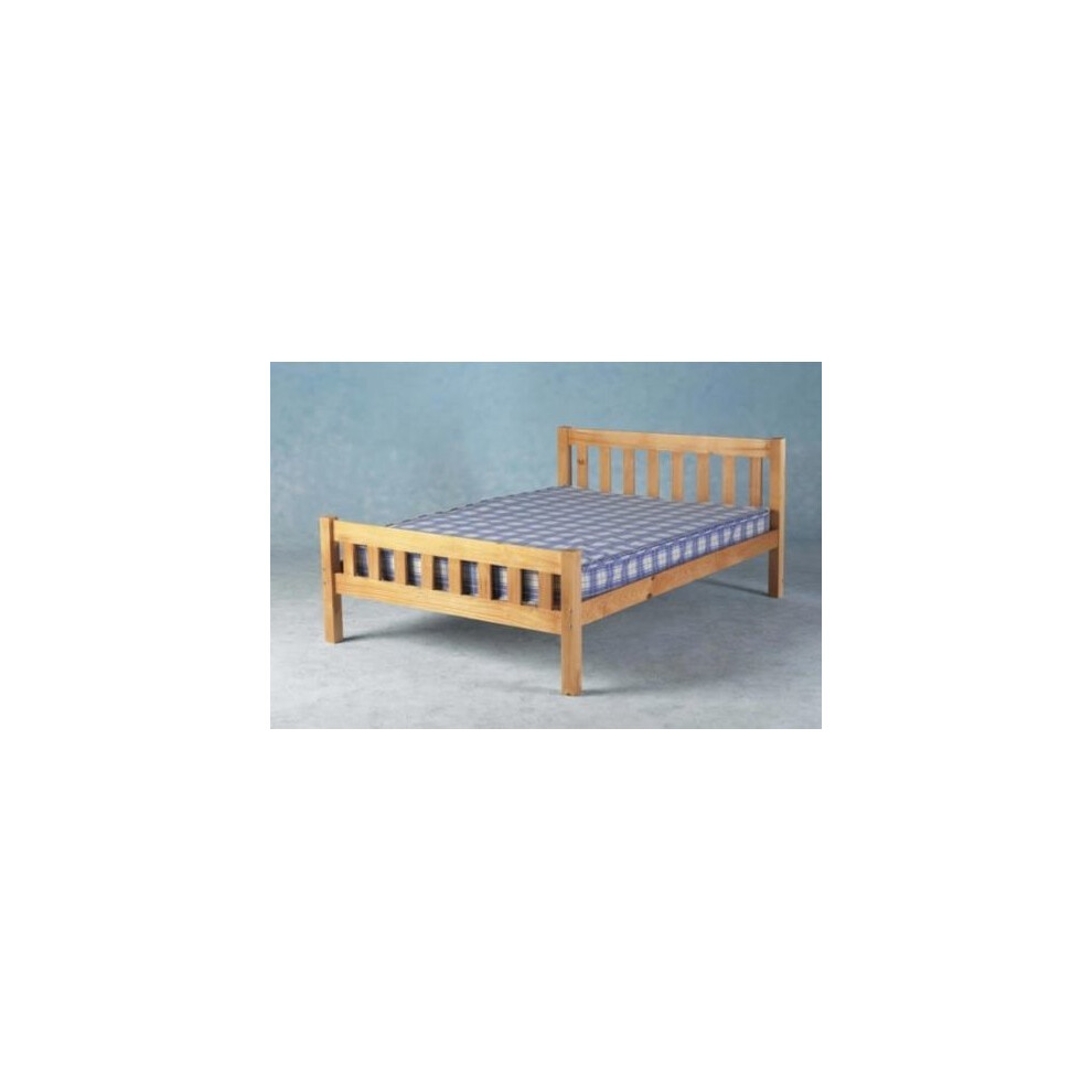 (3ft Single, Caramel) Sabile Wooden Bed Frame