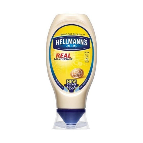 Hellmanns Mayonnaise Squeezy Real 430ml (8 x 430ml)