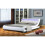 Comfy Living (4ft6 Double, White) Chase LED Faux Leather Bed Frame 1