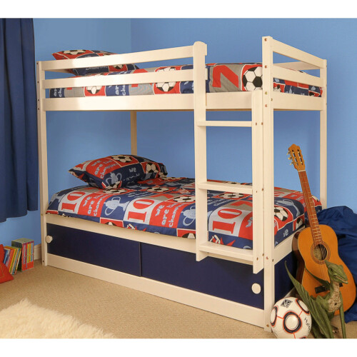 Comfy Living (Blue) Hamlet Wooden Slide Storage Bunk