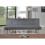 Comfy Living (Grey) Byron Faux Suede Sofa Bed 1