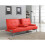 Comfy Living (Red) Noosa Faux Leather Bluetooth Sofa Bed 1