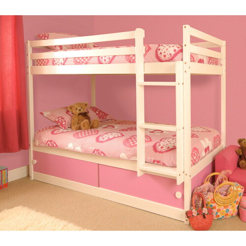 Comfy Living (Pink) Hamlet Wooden Slide Storage Bunk