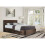 Comfy Living (3ft Single, Brown) Theodore Crushed Velvet Ottoman Storage Bed 1
