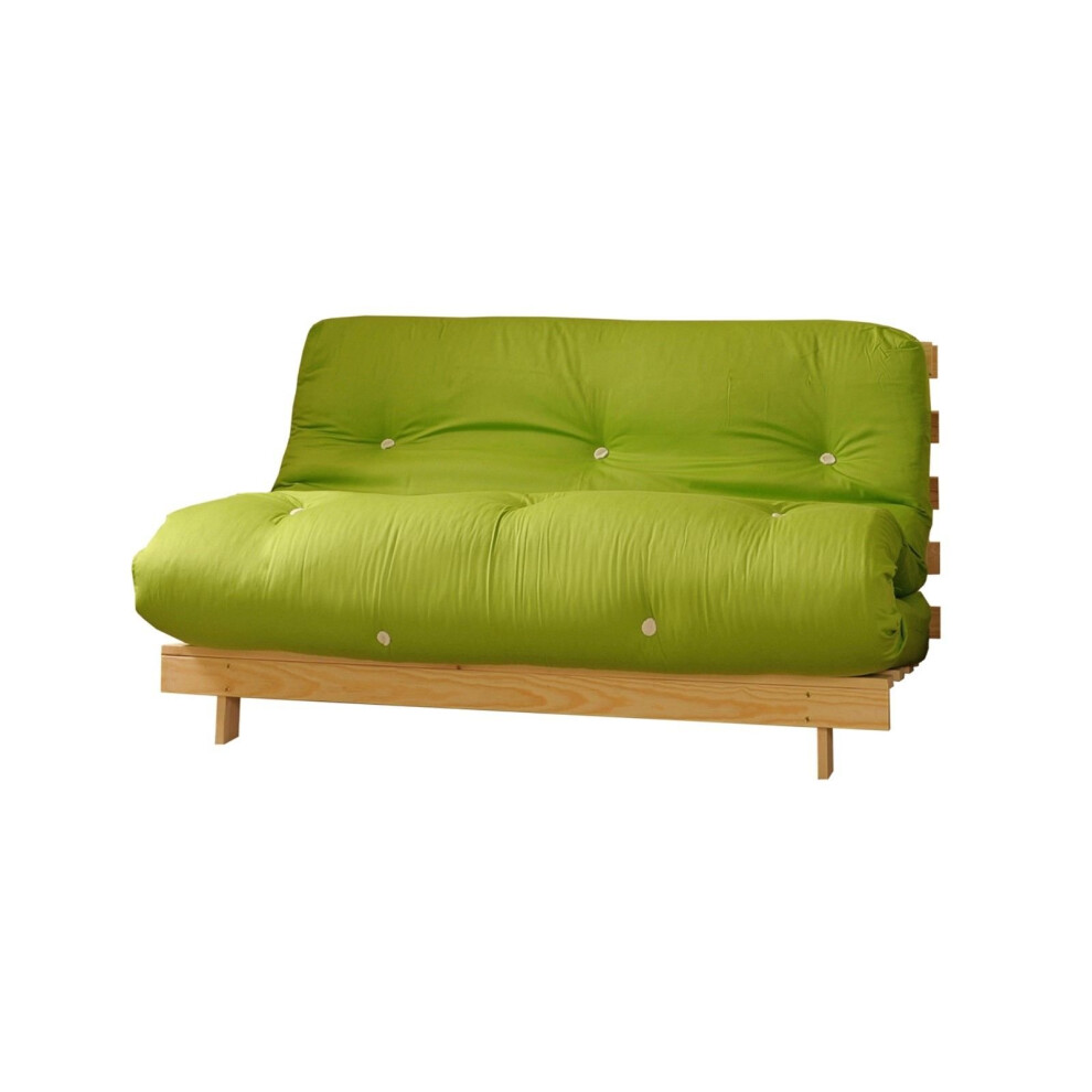 (Lime, 4ft Small Double) Ayr Luxury Futon Set