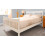 Comfy Living (5ft Kingsize, White) Balvi Wooden Bed Frame 1